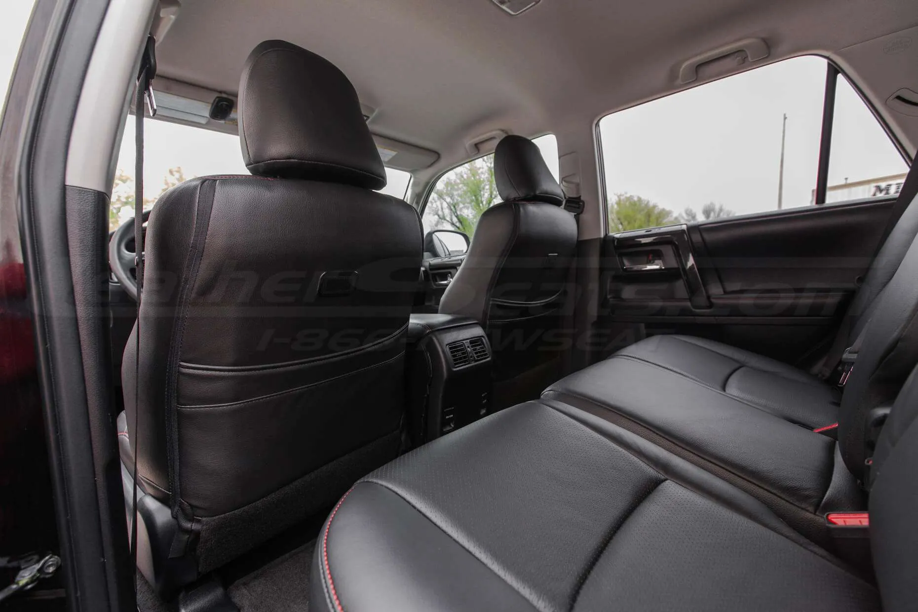 2010-2018 Toyota 4runner Leather Seats - Black - Back view of front seats