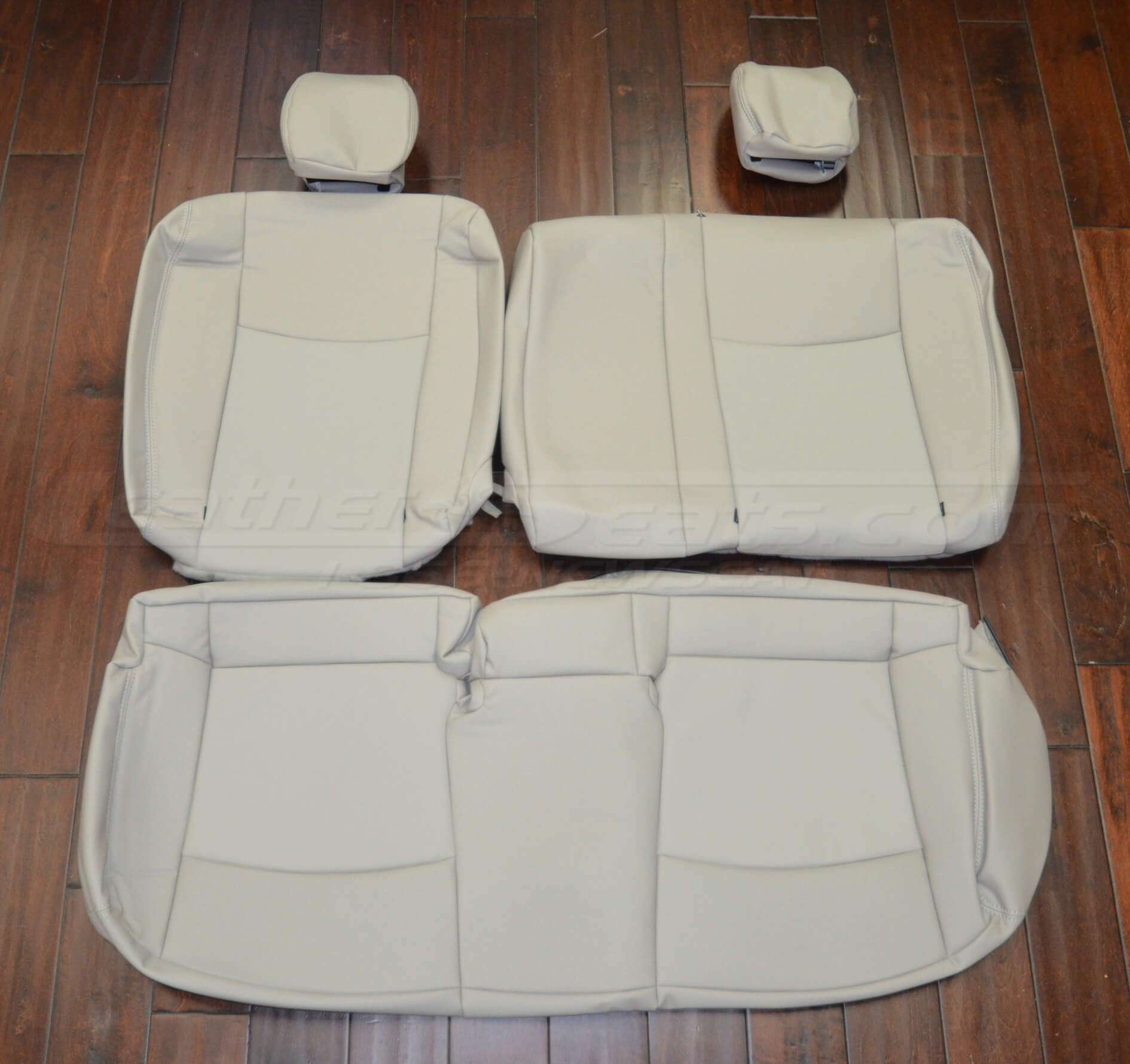 2011-2011 Nissan Leaf Leather Seats - Dove Grey - Rear seat upholstery
