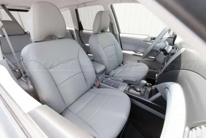 2011-2013 Subaru Forester Leather Seats - Ash - Installed Front seat interior passenger side alternative view 2