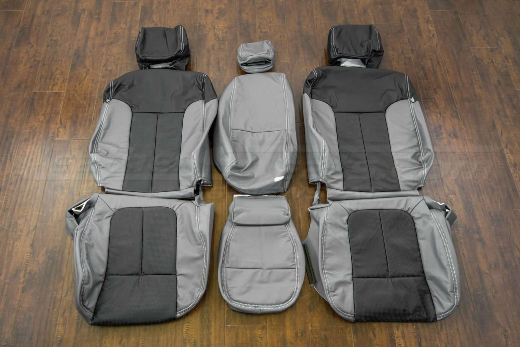 Ford F-150Upholstery Kit - Lapis & Piazza Grey - Front seat upholstery