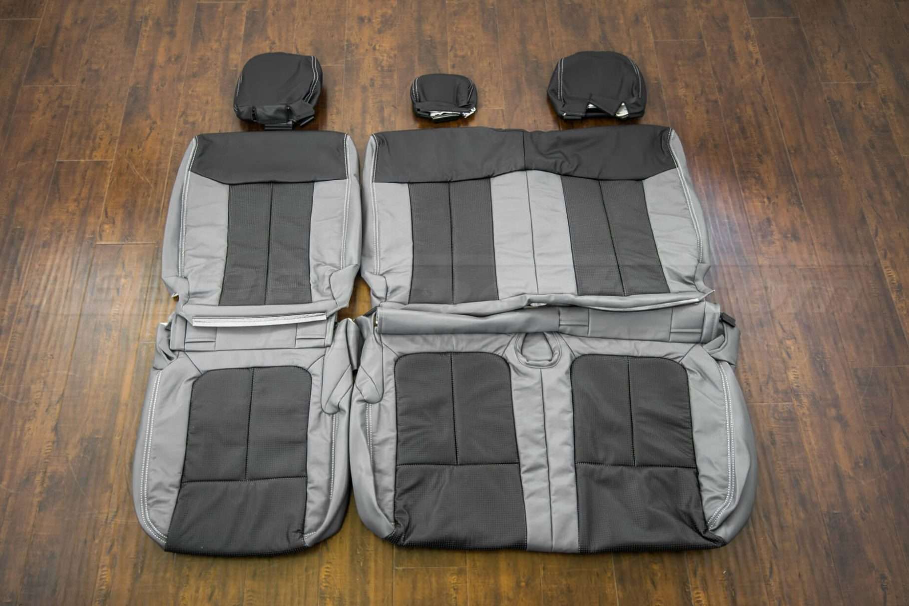 Ford F-150Upholstery Kit - Lapis & Piazza Grey - Rear seat upholstery