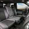 12-14 Ford F-150 - Two-Tone Lapis w/ Piazza Grey Front interior from passenger side
