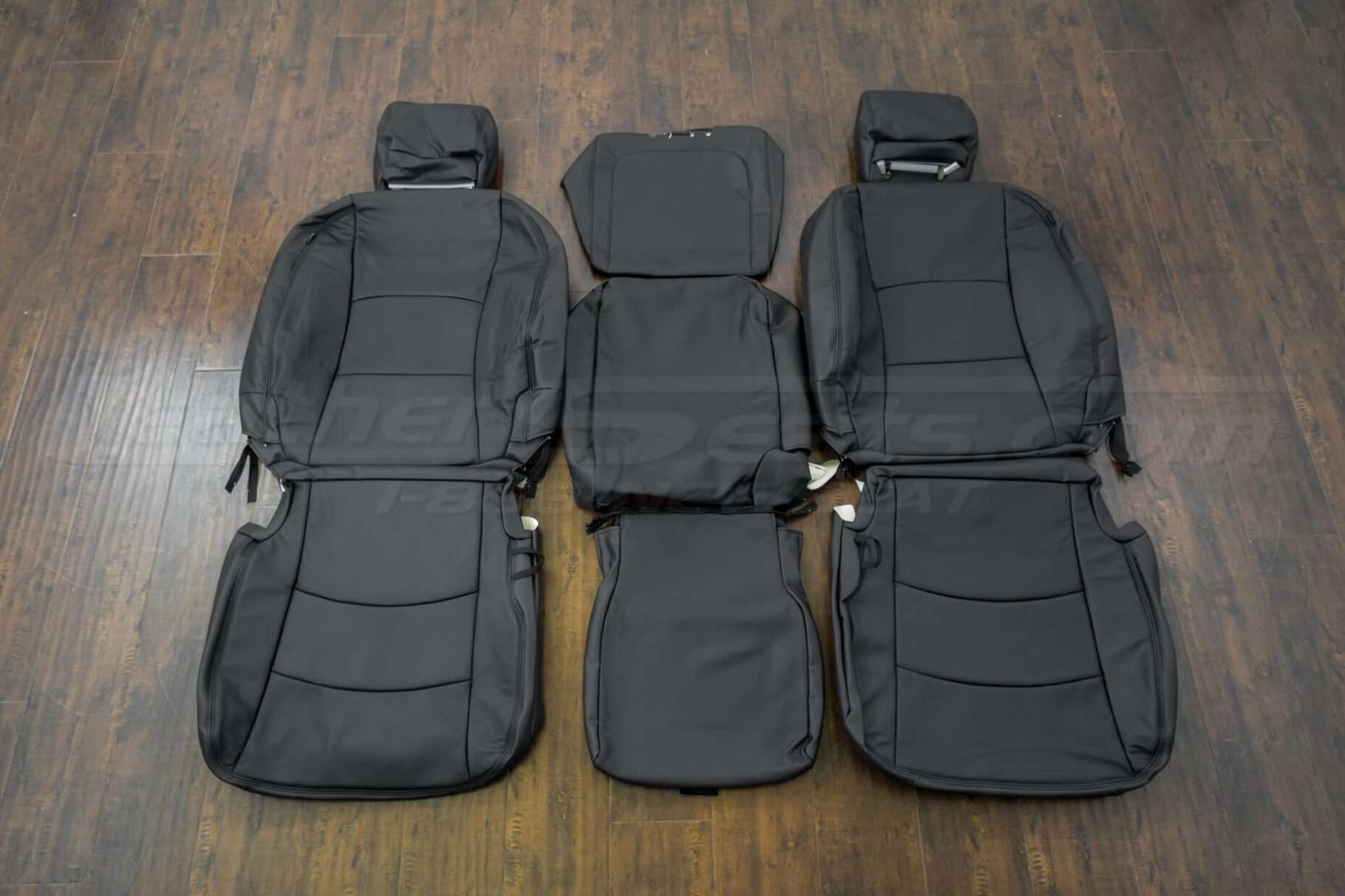 2013-2019 Dodge Ram Upholstery Kit - Black - Front seats with console