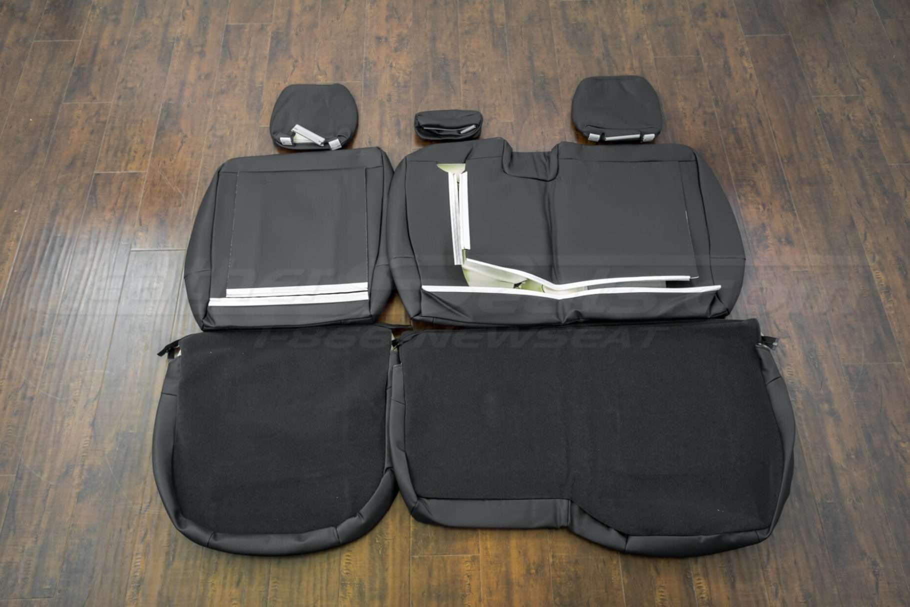 Back view of rear seats