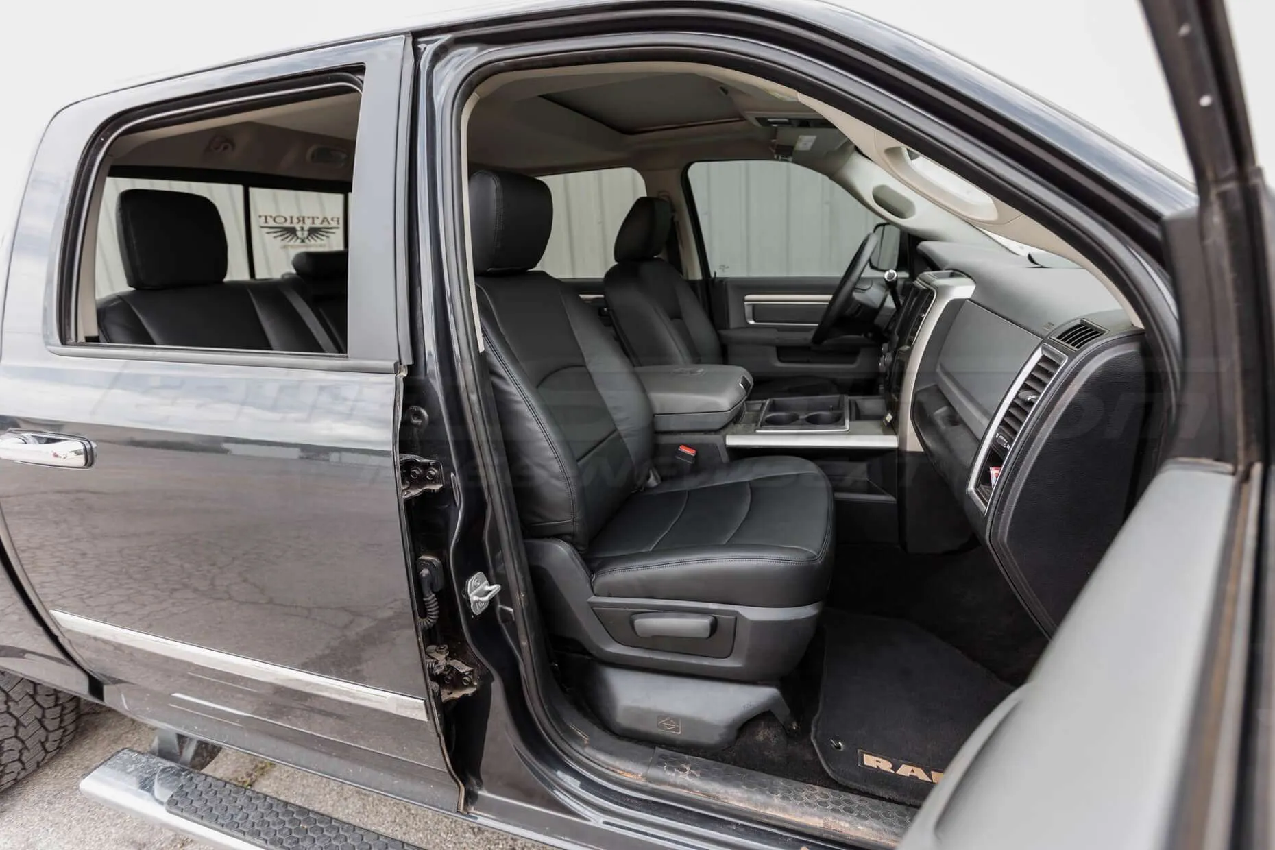 2013-2019 Dodge Ram Upholstery Kit - Black - Front interior - passenger side wide angle
