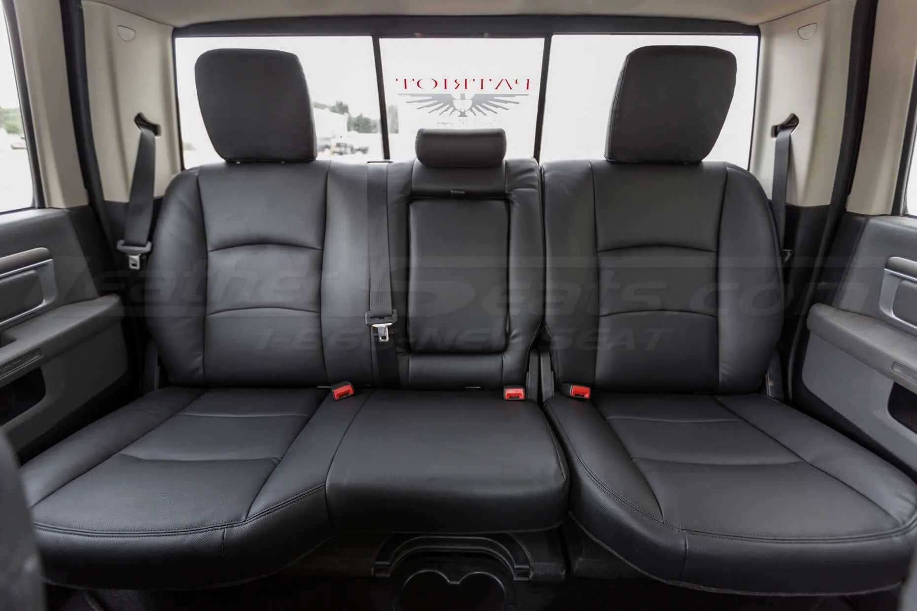 2013-2018 Dodge Ram Single-Tone Black - Rear seats