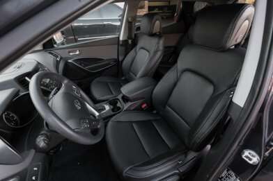 Hyundai Santa Fe Sport installed leather kit - Black - Featured Image