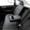 Nissan Sentra Leather Seats - Black - Installed - Rear seats with armrest down