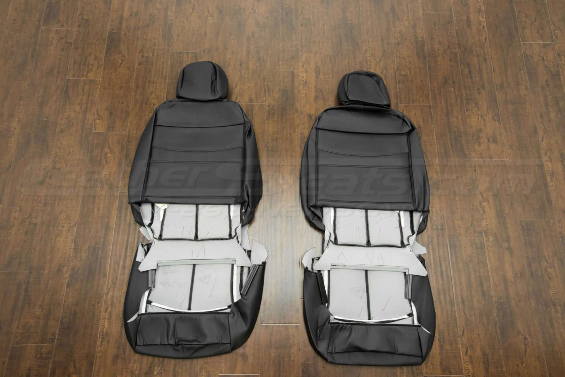 Nissan Sentra Leather Seats - Black - Back of front seats