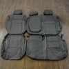 Toyota Tundra Leather Upholstery Kit - Black - Rear seat upholstery with armrest