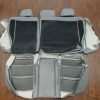 Back view of rear seat upholstery and bolsters