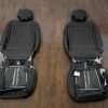 Ford F-150 Upholstery Kit - Black - Back view of front seats