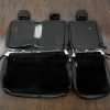 Ford F-150 Upholstery Kit - Black - Back view of rear seats