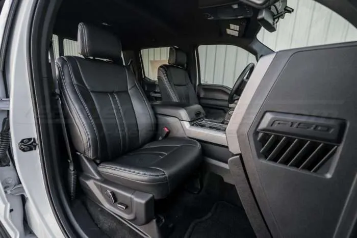 Ford F-150 Upholstery Kit - Black - Installed - Front passenger seat