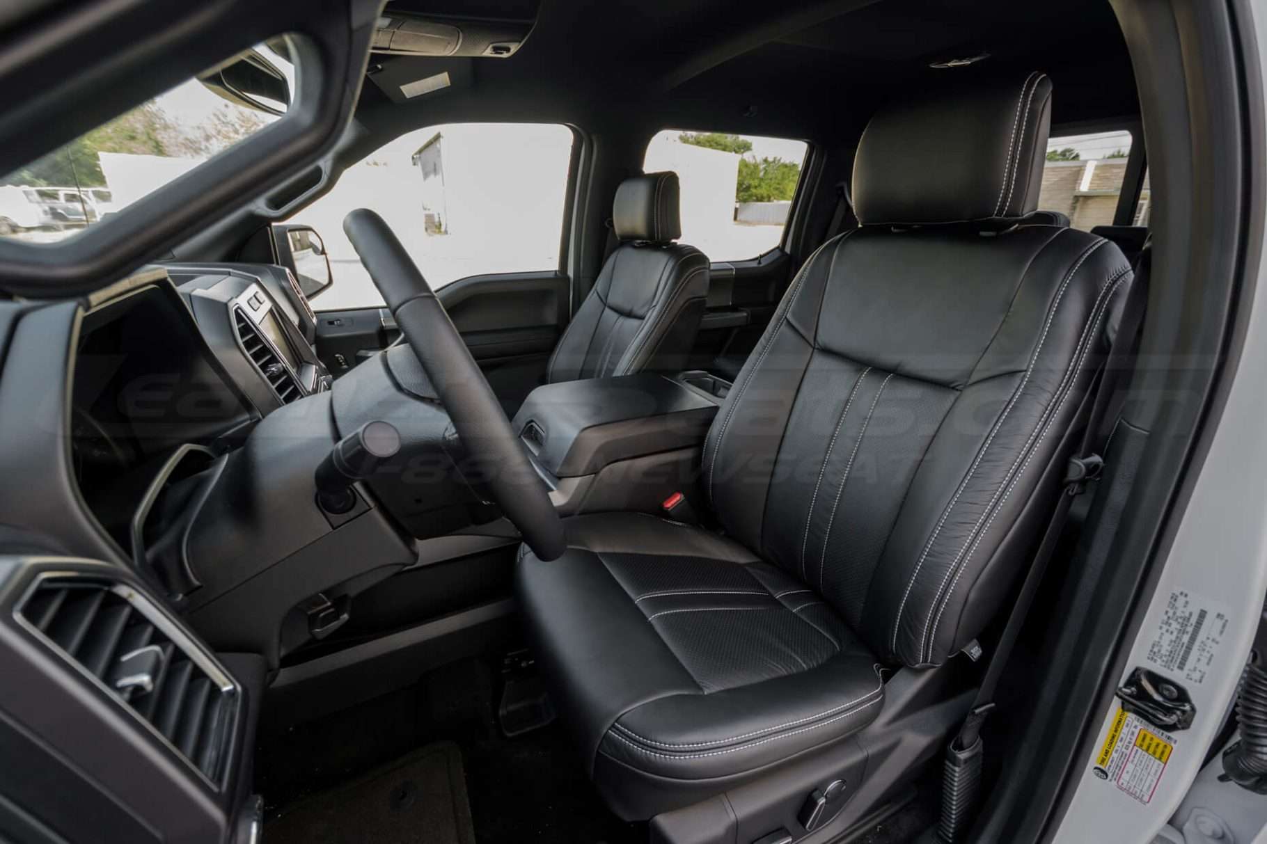 Ford F-150 Upholstery Kit - Black - Installed - Front Driver seat