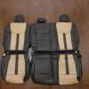 Ford F-150 Upholstery Kit - Black & Bisque - Rear seats