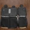 Ford F-150 Upholstery Kit - Black & Bisque - Back view of rear seats