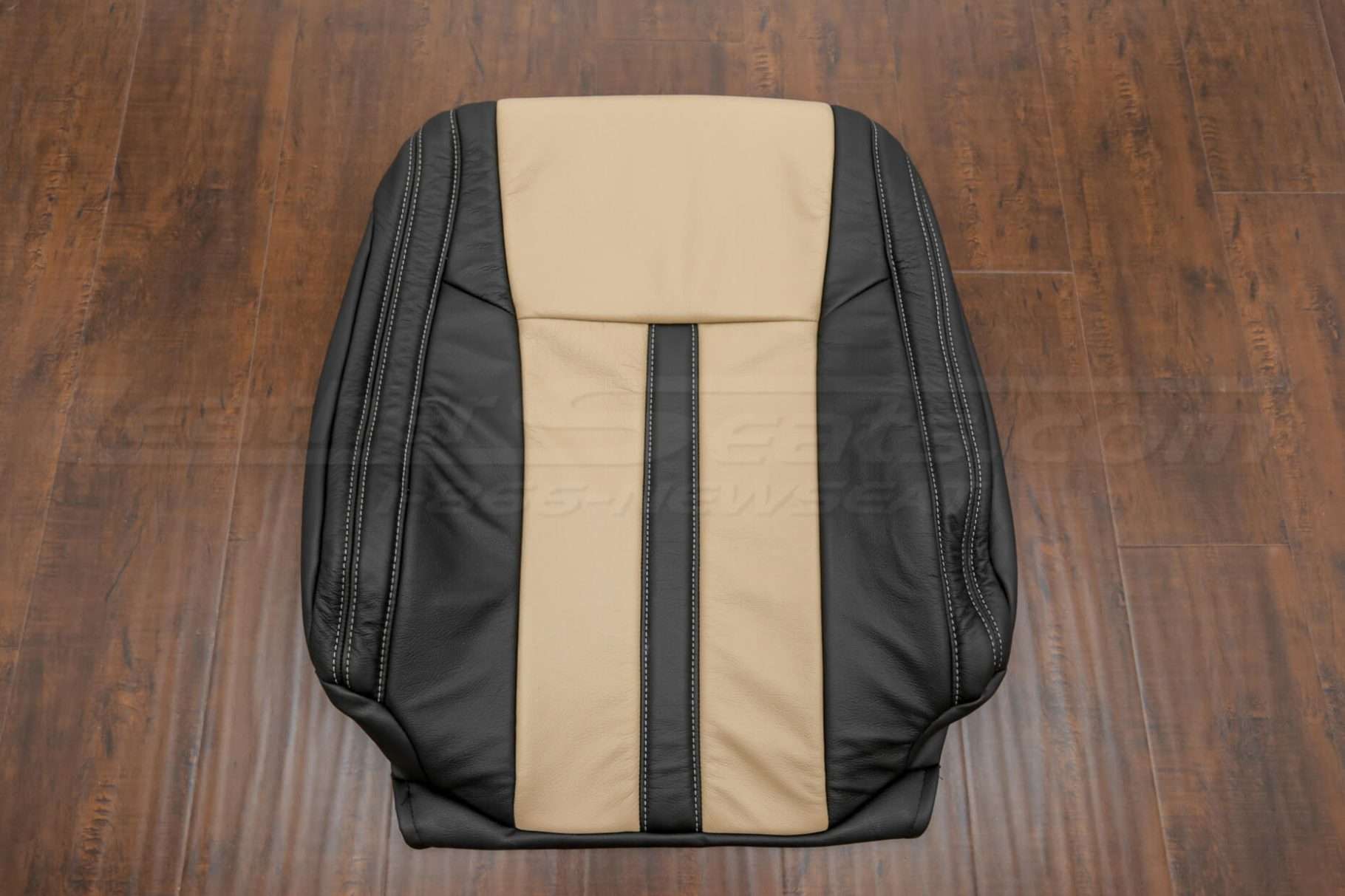 Ford F-150 Upholstery Kit - Black & Bisque - Front backrest