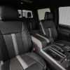 Ford F-150 installed leather kit - Black & Piazza Grey - Front interior