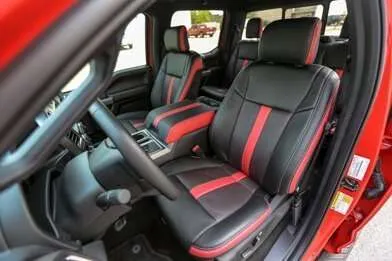 Ford F-150 installed kit - Black & Piazza Red