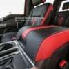 Ford F-150 Leather Interior - Red & Black - Optional Console Lid