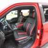 Ford F150 Leather Seats - Black & Piazza Red - Driver side wide angle