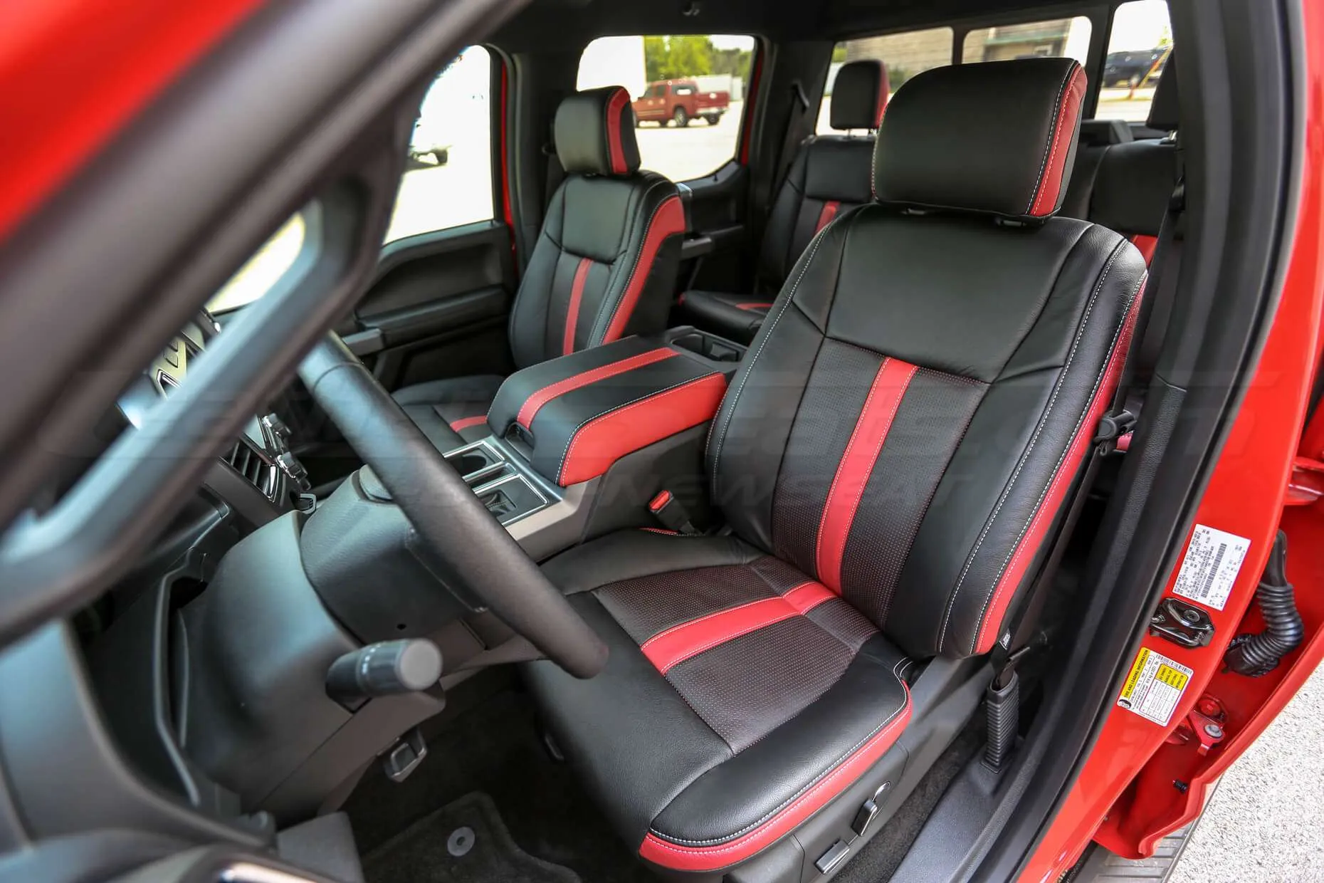 Black Leatherlook Front & Rear Car Seat Covers for Honda FR-V 04-09 