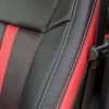 Ford F150 Leather Seats - Black & Piazza Red - Bolster Side Stitching