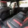 Ford F150 Leather Seats - Black & Piazza Red - Rears seats & Back view of front seats