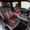 2015-2020 Ford F-150 Installed Black & Piazza Red - Front Passenger Seat