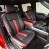 Ford F150 Leather Seats - Black & Piazza Red - Front Passenger seat