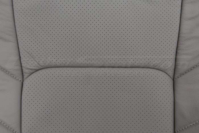 2015-2020 Ford F-150 Leather Kit - Black & Stone - Perforation close-up
