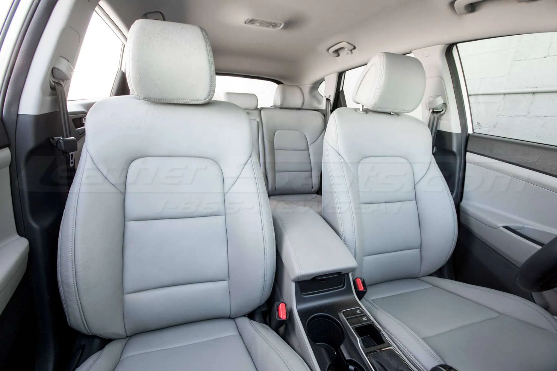 Honda Tucson Installed Leather Seats - Ash - Front interior