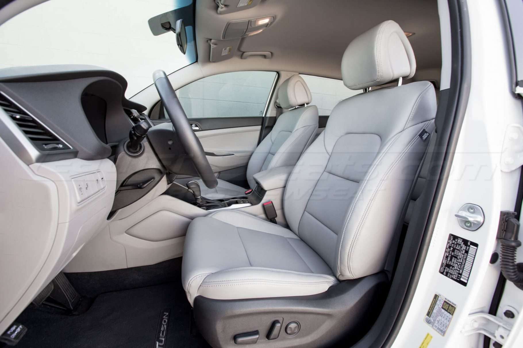 Honda Tucson Installed Leather Seats - Ash - Front driver seat