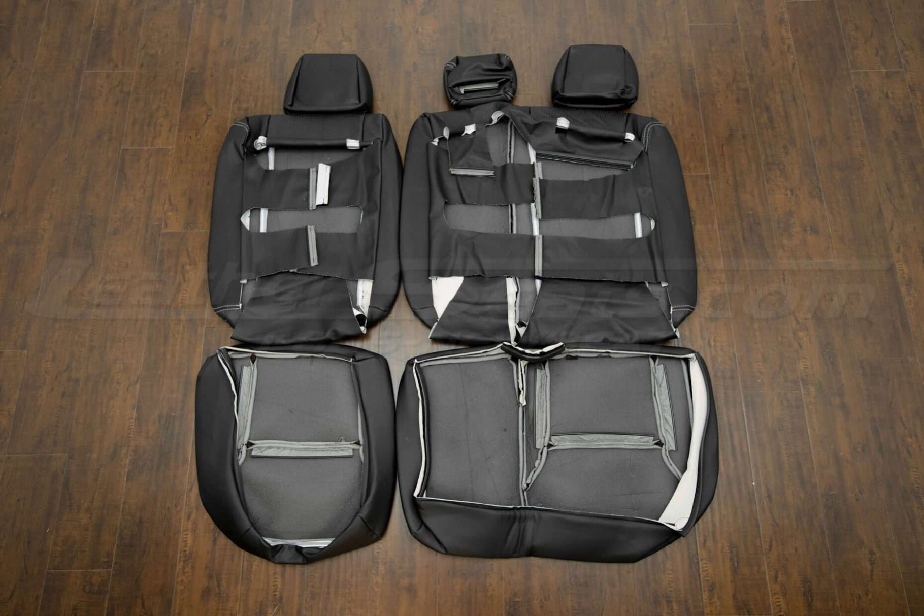 Back view of front seats