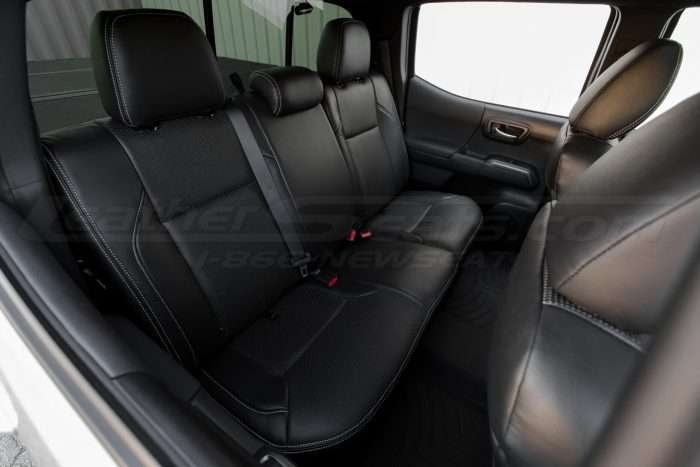 2016-2020 Toyota Tacoma Leather Seats - Black - Installed - Rear seats from passenger side