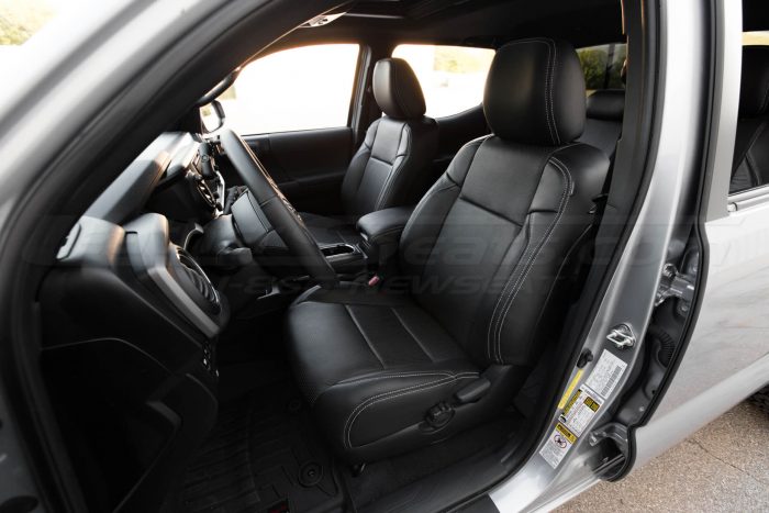 2016-2020 Toyota Tacoma Leather Seats - Black - Installed - Front driver seat