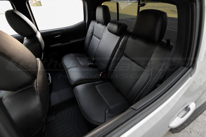 2016-2020 Toyota Tacoma Leather Seats - Black - Installed - Rear seats from drivers side