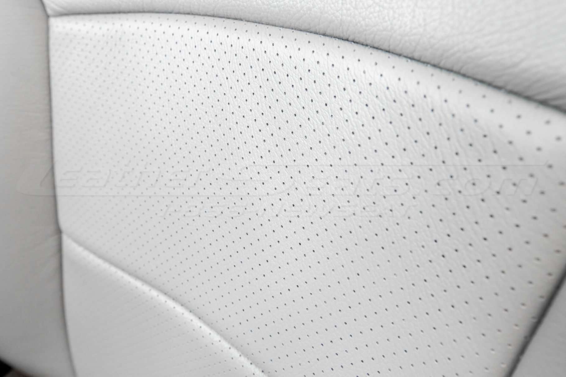 Subaru Forester Upholstery Kit - Ash - Installed - Perforation close-up