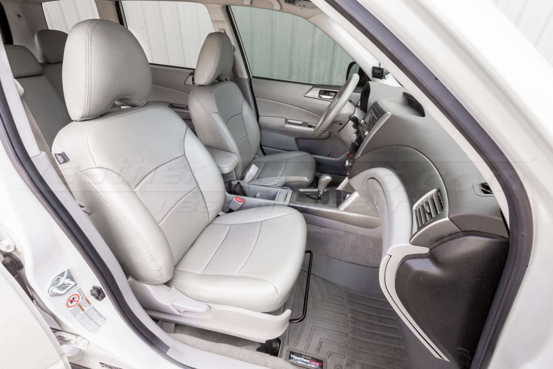 Subaru Forester Upholstery Kit - Ash - Installed - Front passenger seat