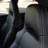 Subaru Impreza WRX Leather Seats.- Dark Graphite - Headrest & double-stitching close-up
