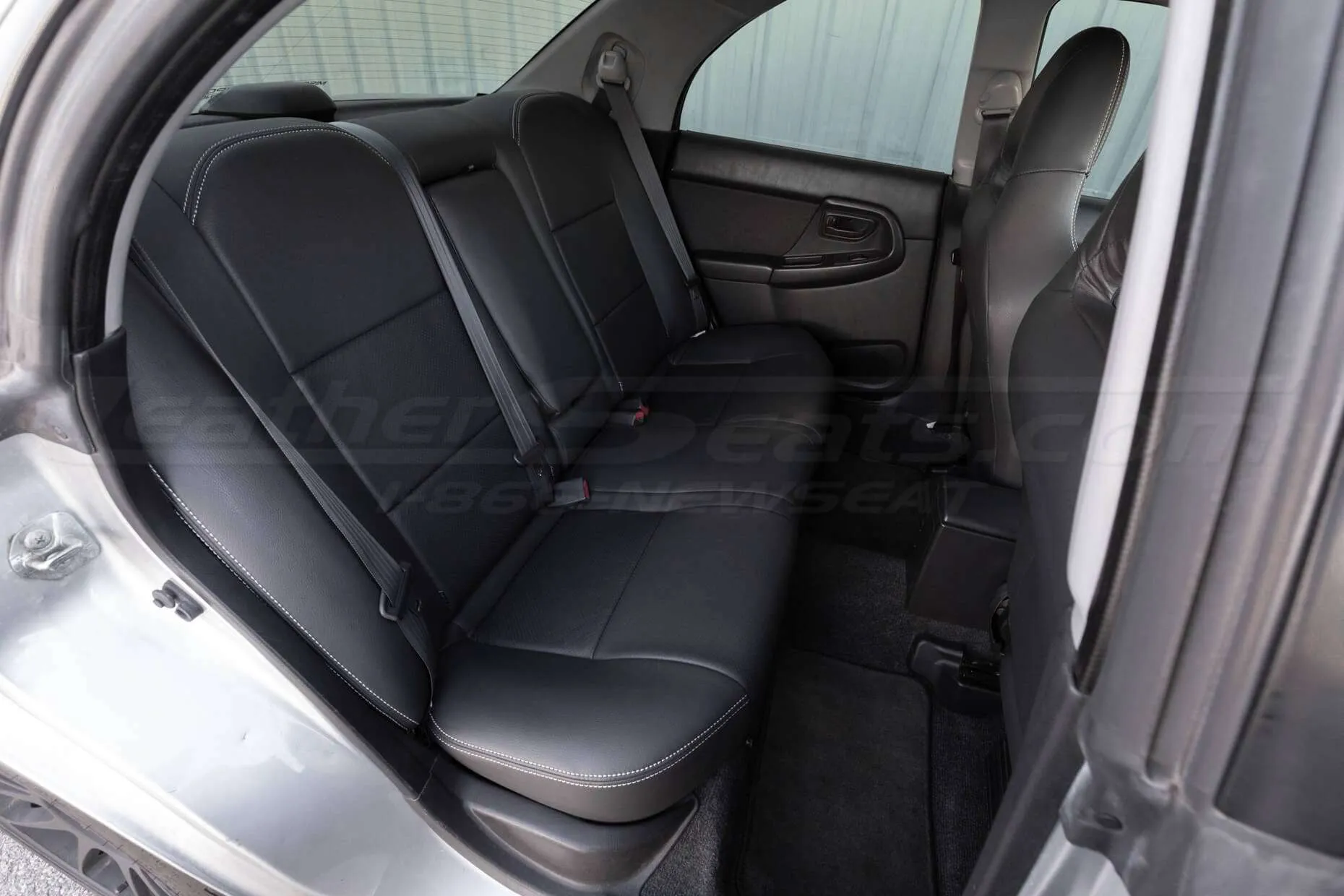 Subaru Impreza WRX Dark Graphite Leather Seats - rear seats - Passenger side view