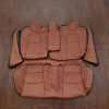 Tesla Model 3 Leather Seats - Mitt Brown - Rear seats with bolsters and armrest
