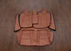 Tesla Model 3 Leather Seats - Mitt Brown - Rear seats with bolsters and armrest