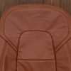 Tesla Model 3 Leather Seats - Mitt Brown - Upper section of front backrest