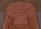 Tesla Model 3 Leather Seats - Mitt Brown - Upper section of front backrest