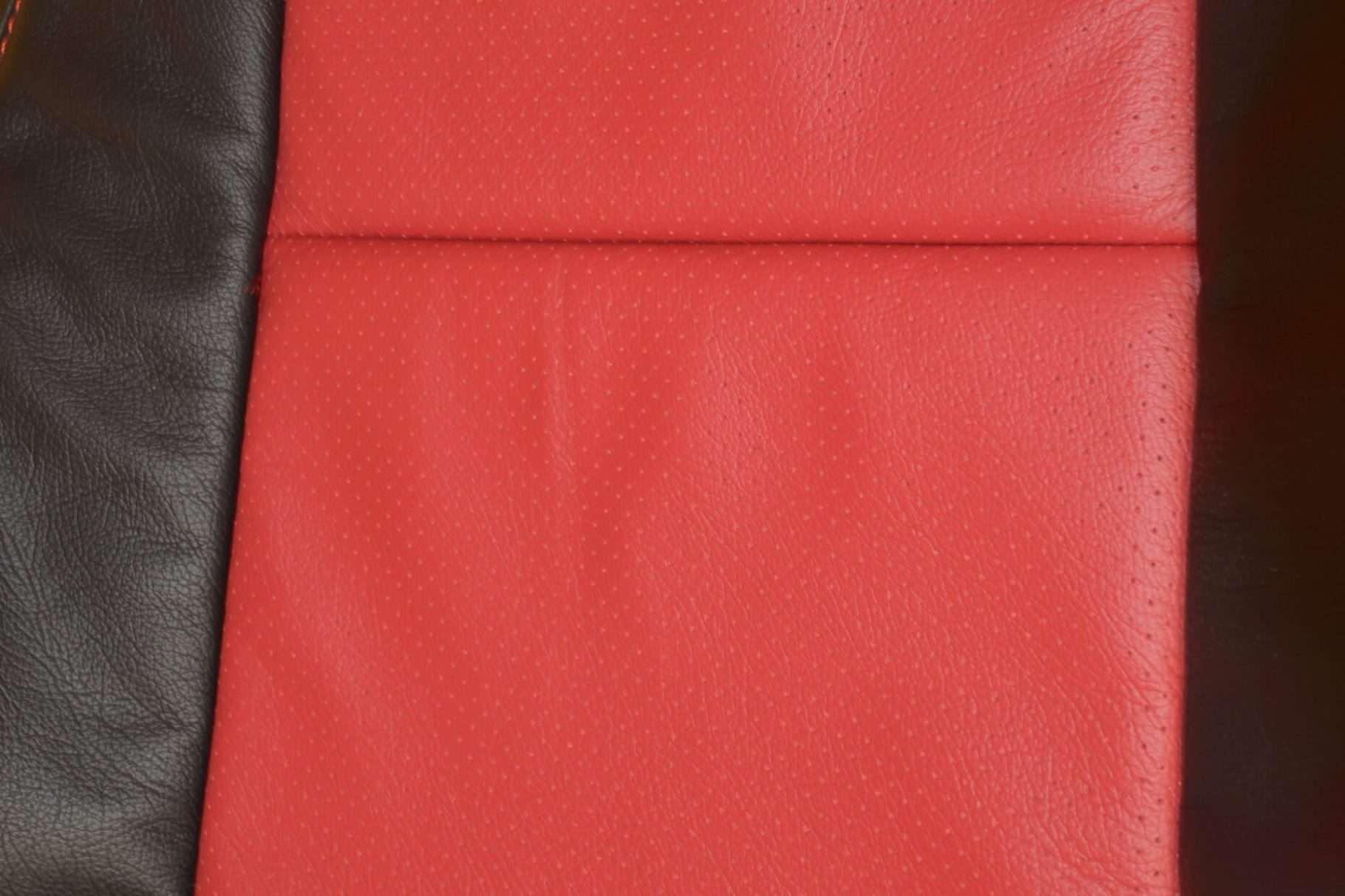 Perofrated insert on backrest