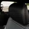 Dodge Ram leather headrest with silver double-stitching