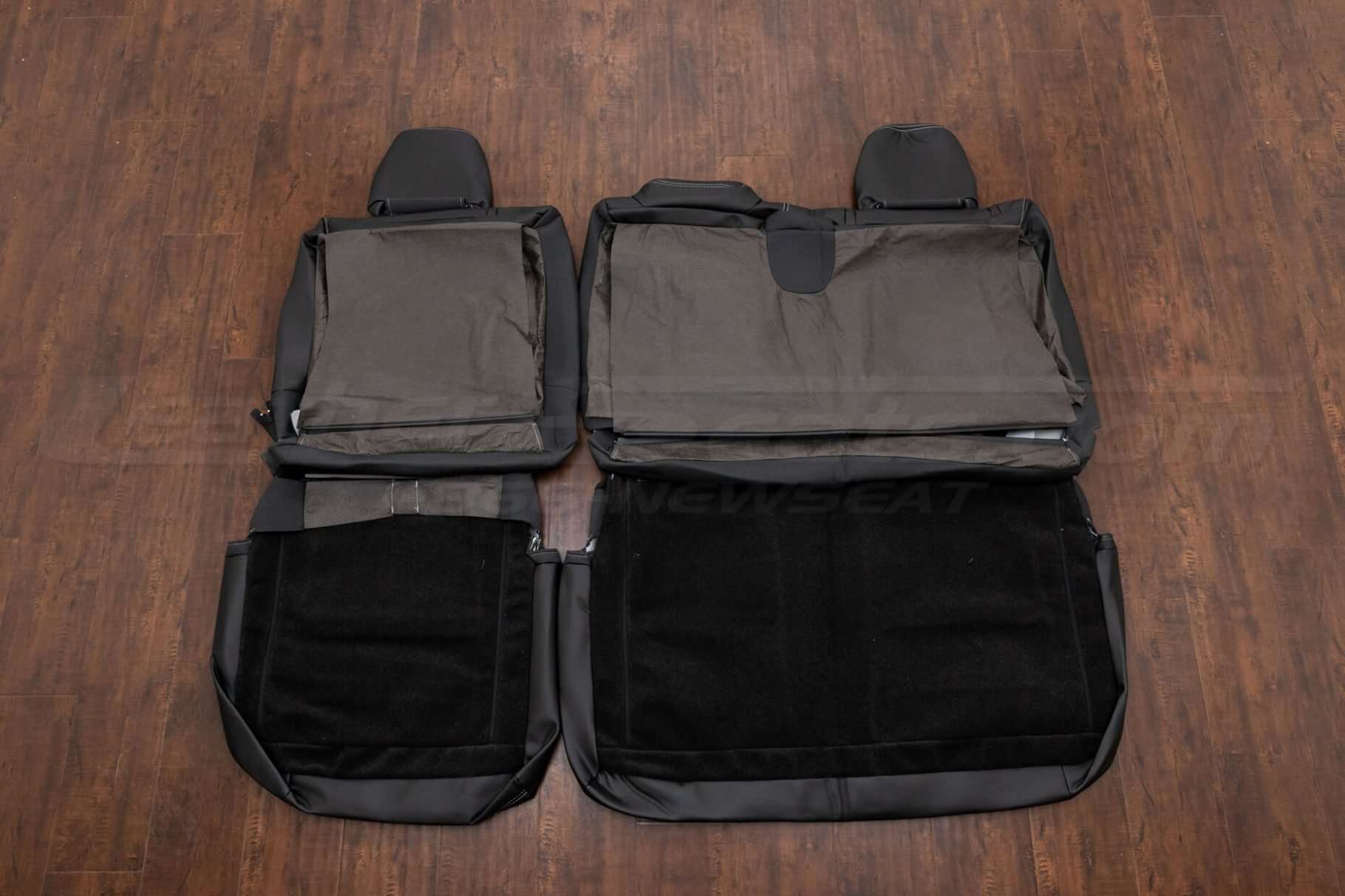 Back view of rear seats