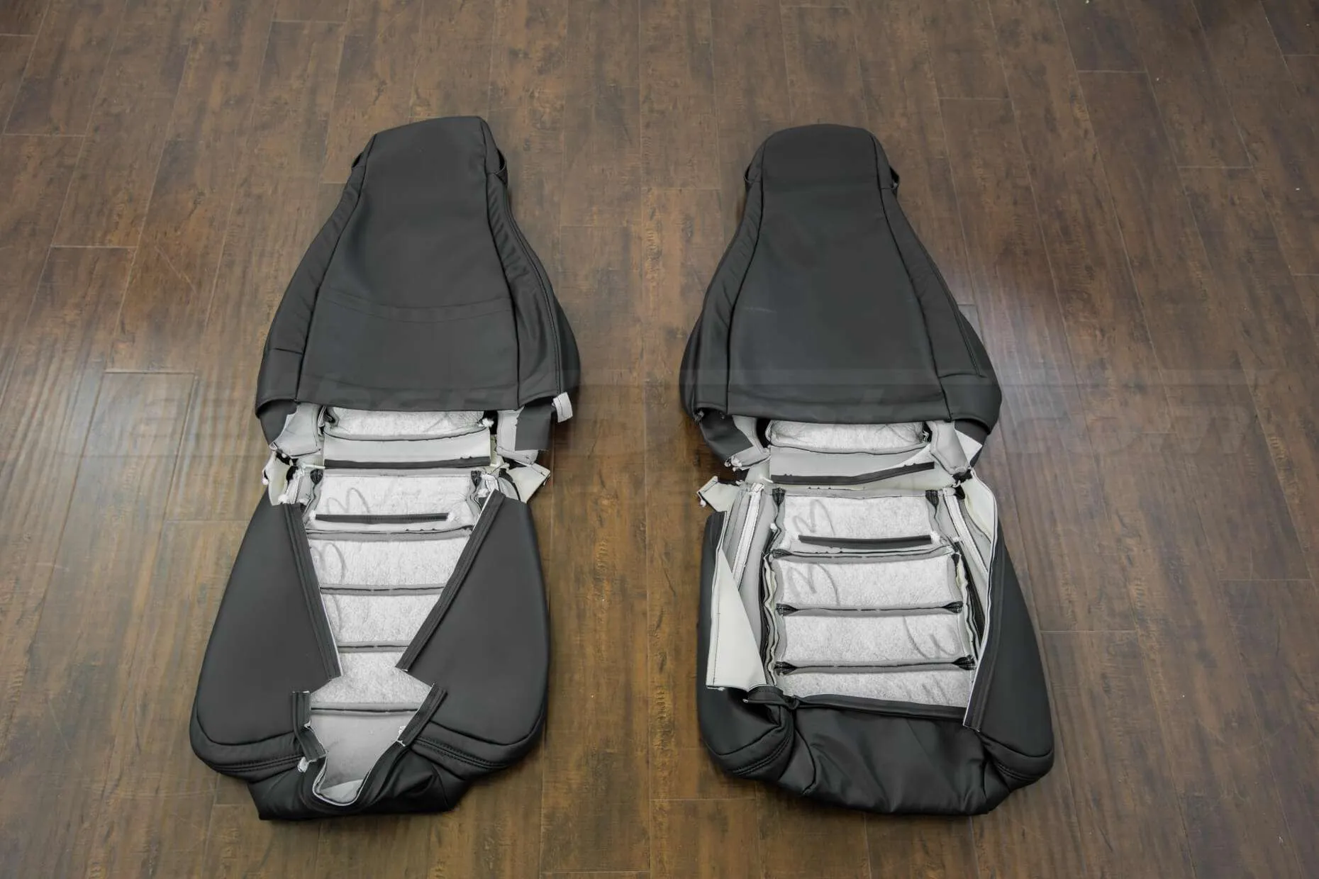 Mazda Miata upholstery kit - black - Featured Image - Back of front seats